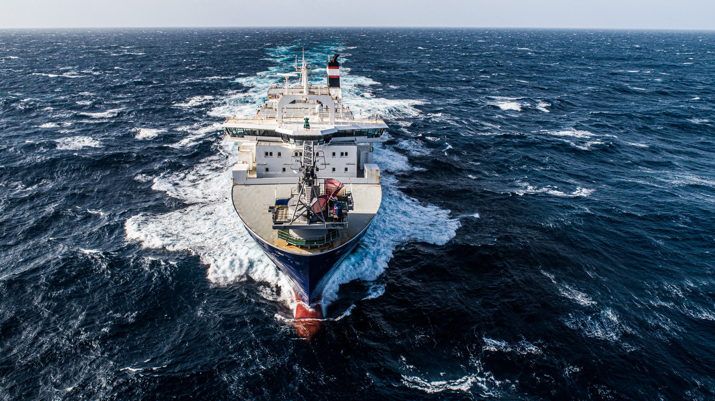 AirSeas wind powered cargo ship technology, 2022, photographed by Brian Carlin